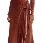 Tanya Taylor  Laureen Velvet Wrap Dress Rosewood 4 Photo 0