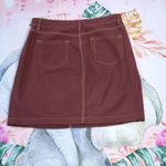BODEN burgundy everyday mini skirt size 8 Photo 2