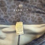 Renwick Women’s Leggings Sz LG Blue Cheetah Print Yoga Pilates Running Gym Bike Photo 5