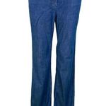 White House | Black Market  Dark Wash Relaxed Fit Flare Leg Denim Trousers Photo 0