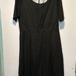 Ny Collection black and white lined dress above the knee Size Large Photo 1