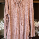 Chance or Fate Oversized So Soft Hoodie Sweater Heather Violet Maroon Purple New Womens XS Photo 0