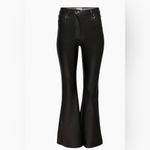 Wilfred Aritzia The Melina Flare Vegan Leather High-Rise Pants in Black Size 2 Photo 1