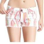 Black Orchid White Ikat Denim Jean Cut Off Shorts Size 27 Photo 1