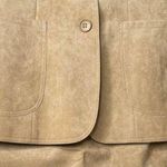 Vintage Womens Adolph Schuman for Lilli Ann Tan Ultra Suede Blazer Skirt Suit S Photo 1