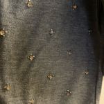 Loft Womens Gray Sweatshirt Jewels Jeweled S Small Bust 34” Clear Stones Beads Photo 2