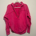 Pilcro by Anthropologie pink collared V Photo 1