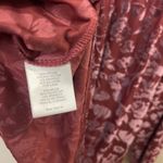 Joseph A Burnout Velvet Peasant Blouse Mauve Pink Medium Floral Long Sleeve Photo 4