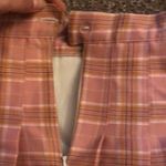 Pink plaid pleated high waist school girl skirt size small Photo 5
