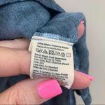 Free People Sleeveless Tie Neck Blue Top Photo 5