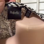 Rafaella  black and White Patterned Dress with Colorful Stripes woman size LARGE Photo 3