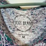 Lucky Brand  Bohemian Crew S/S Shirt Linen Blend Size Med EUC #0988-OAK Photo 4