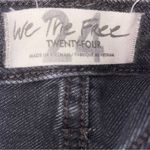 We The Free Free People Distressed Black Denim Shorts Button Fly Size 24 Photo 2