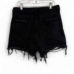 Signature Brand Black Distressed Jean Denim shorts size large Photo 1