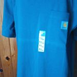 Carhartt women's loose fit t-shirt blue short sleeve work wear Size small outdoo Photo 1