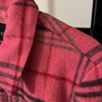 Requirements pink plaid jacket wool blend size 14 Photo 2