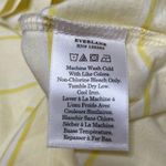 Everlane Organic Cotton Crewneck Tee in Yellow Stripe Small NWT Photo 6