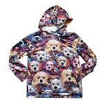 Dog Hoodie Women Medium All Over Print 3D Sweatshirt Long Sleeve Poodle Bichon Size undefined Photo 0