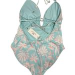Vineyard Vines Women's One Piece Swimsuit Size Large Cay Floral Island Pattern Photo 2