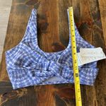 l*space Revolve L* Womens L Twist Of Fate Sports Bra Purple Checkered Athletic Yoga Photo 6