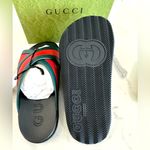 Gucci Rubber Web Stripe Sandals Photo 5