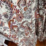 Rachel Zoe  Boho Tiered Maxi Dress V- Neck, Waist Tie,  Size 2 (Oversized) Photo 9