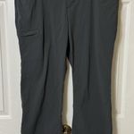 Eddie Bauer Womens Travex capris Grey Nylon‎ Zipper Cargo Pocket Photo 0