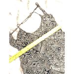 Billabong Black BOHO Geometric Maxi Dress Spaghetti Strap Crisscross Back Large Photo 5