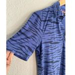 Jamie Sadock Golf Purple Tiger Print Top 1/4 Zip Pickleball Athletic Shirt Polo Photo 2