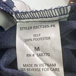 Sienna Sky Sz Medium Light Weight Open Front Blazer Jacket Navy and White Floral Photo 8