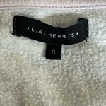 LA Hearts L.A. Hearts Grey and Purple Cropped Sweatshirt Women’s Small Photo 1