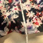 Bebe  Floral Sleeveless Blouse with Lace Trim – Size Medium Photo 3