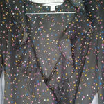 Popsugar  long sleeve sheer wrap dress Photo 5