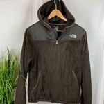 The North Face Brown Fuzzy Zip Up Athletic Sport Jacket L Photo 0