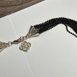 Kendra Scott  Glam Rocks Black Gold Tone Reese Multi Chain Necklace 32 Inch Photo 7