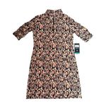 IBKUL Gemma Print Ruched Elbow Length Sleeve Dress Photo 4