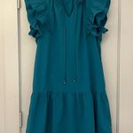 The Drop Teal Waist Mini Dress Blue Size L Photo 0