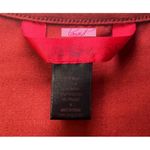 Hot Kiss Zipper V-Neck Open Cold Shoulder Faux Suede Terracotta Ruched Henley M Photo 6