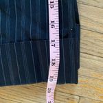 Loft Ann Taylor ‘Ann’ Striped Navy Size 8P Crop Cuffed Pants Photo 15