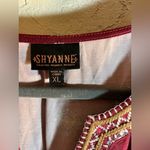 Shyanne Burgandy Maroon Western Southwestern Patterned Long Sleeve Dress XL Photo 1