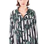 9. NWT Plush Silky Jungle Striped Pajama Set Black Size XS Photo 0