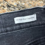 frame denim FRAME ALI High Rise Cigarette Skinny Jeans Women’s 28 Gray Acid Wash Raw Hem Photo 6