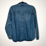 ZARA  Blue Denim Shirt Jacket Photo 3