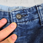 1990s Vintage Lee Medium Wash Straight Leg High Rise Classic Mom Jean Size 14P Blue Photo 2