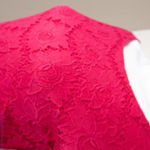 Ingrid & Isabel hot pink boat neck pointelle long sleeve sheath dress, size s Photo 7