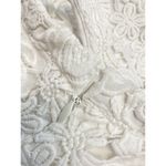 Lulus LULU’S Women’s XS Love Poem Embroidered White Lace Scallop Hem Mini Dress Photo 5