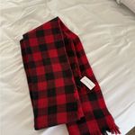 Lane Bryant  Red Black Checkered Plaid Scarf Holidays Christmas New Year NWT Photo 5