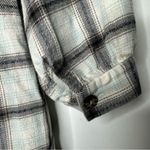 Madewell  Celestial Blue Flannel Button-Front Midi Dress Size 6 Photo 5