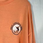 Salt Life Orange Long Sleeve Double Sided Swordfish Logo Graphic Tee XL Beach Photo 3