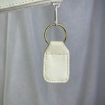 Source Unknown VTG 70s 80s White Leather Makeup Bag Travel Purse Coin Pouch Cosmetic Case NWOT Photo 5
